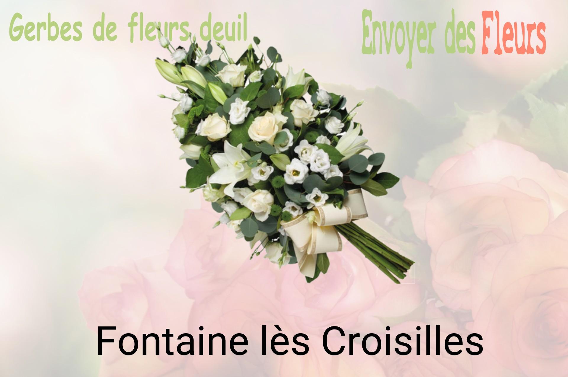 Gerbe de fleurs de deuil livrée à Fontaine-lès-Croisilles